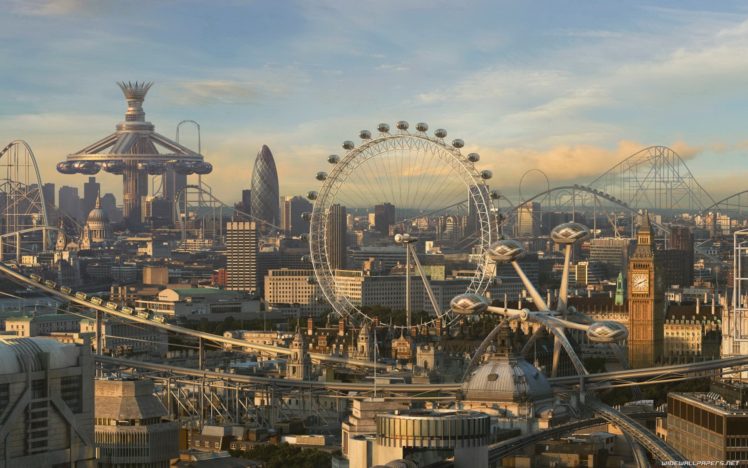 cityscapes, Futuristic, London HD Wallpaper Desktop Background
