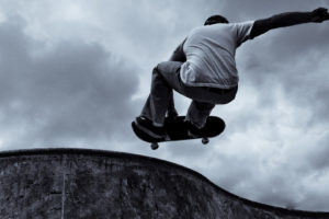 skateboarding, Monochrome