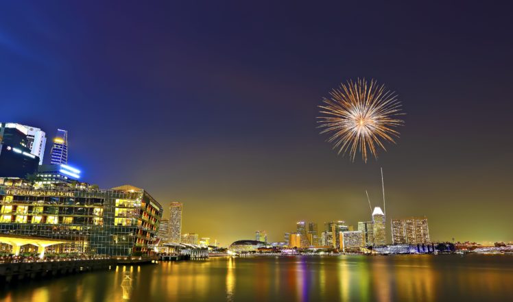 national, Day, Parade, Singapore, Fireworks HD Wallpaper Desktop Background
