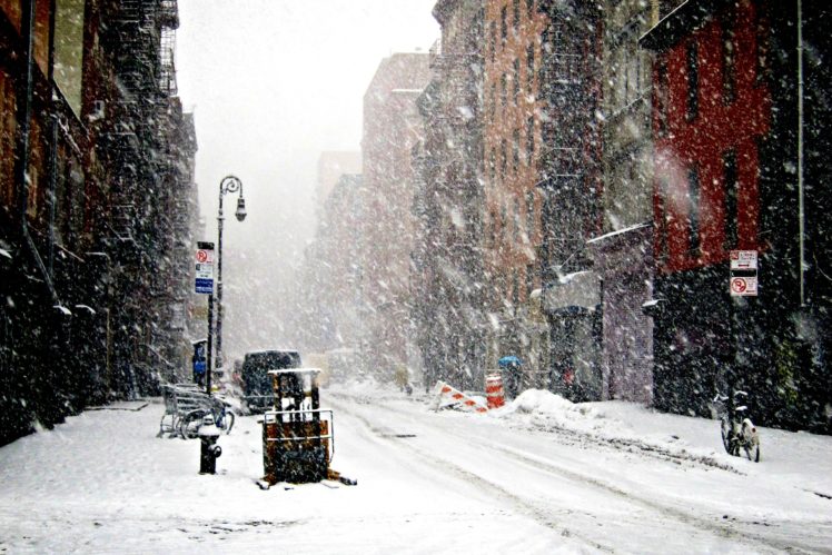snow, Winter, New york, New, York HD Wallpaper Desktop Background