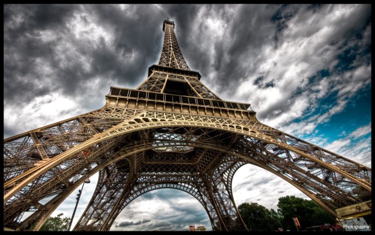 eiffel, Tower, Paris, Clouds, Architecture, France HD Wallpaper Desktop Background