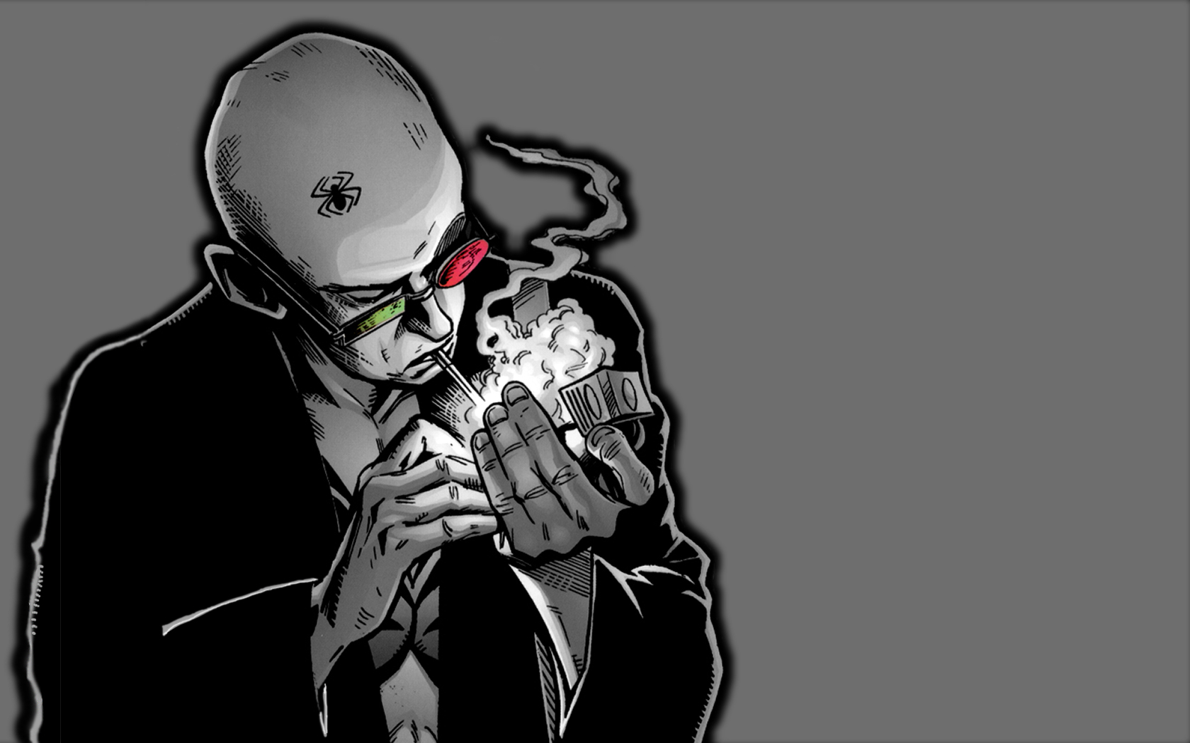 comics, Men, Transmetropolitan, Spider, Jerusalem, Artwork, Cigarettes, Gray, Background Wallpaper