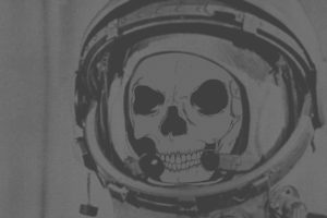 abstract, Skulls, Astronauts, Digital, Art, Monochrome, Artwork