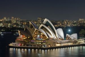 night, Architecture, Sydney, Opera, House, Australia