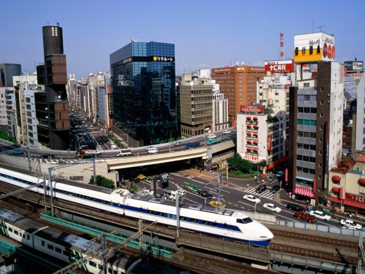 japan, Tokyo, Buildings, District, Bullet, Train HD Wallpaper Desktop Background