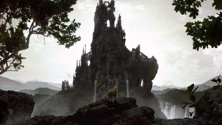 fantasy, Castle, Animals, Wolf, Wolves HD Wallpaper Desktop Background