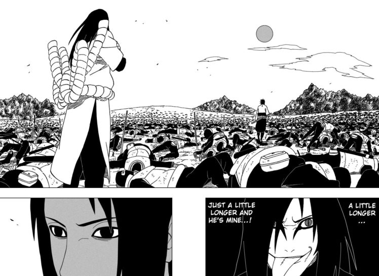 uchiha, Sasuke, Naruto , Shippuden, Monochrome, Manga, Orochimaru, Otogakure HD Wallpaper Desktop Background