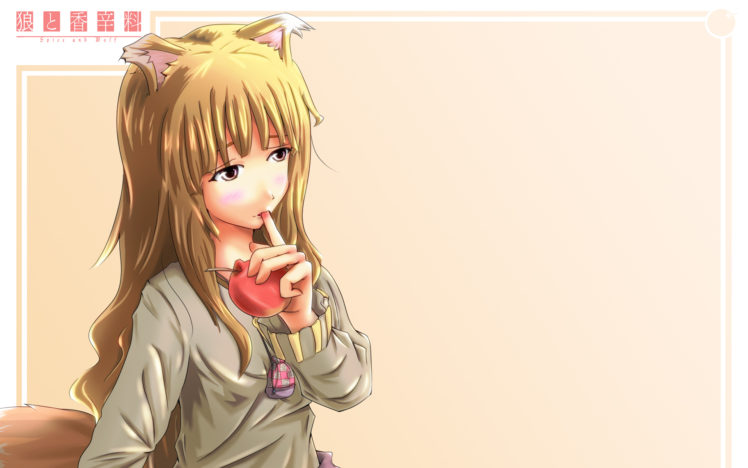 spice, And, Wolf, Animal, Ears, Holo, The, Wise, Wolf, Simple, Background, Inumimi HD Wallpaper Desktop Background