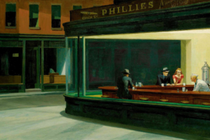 paintings, Edward, Hopper, Artwork, Nighthawks, At, The, Diner