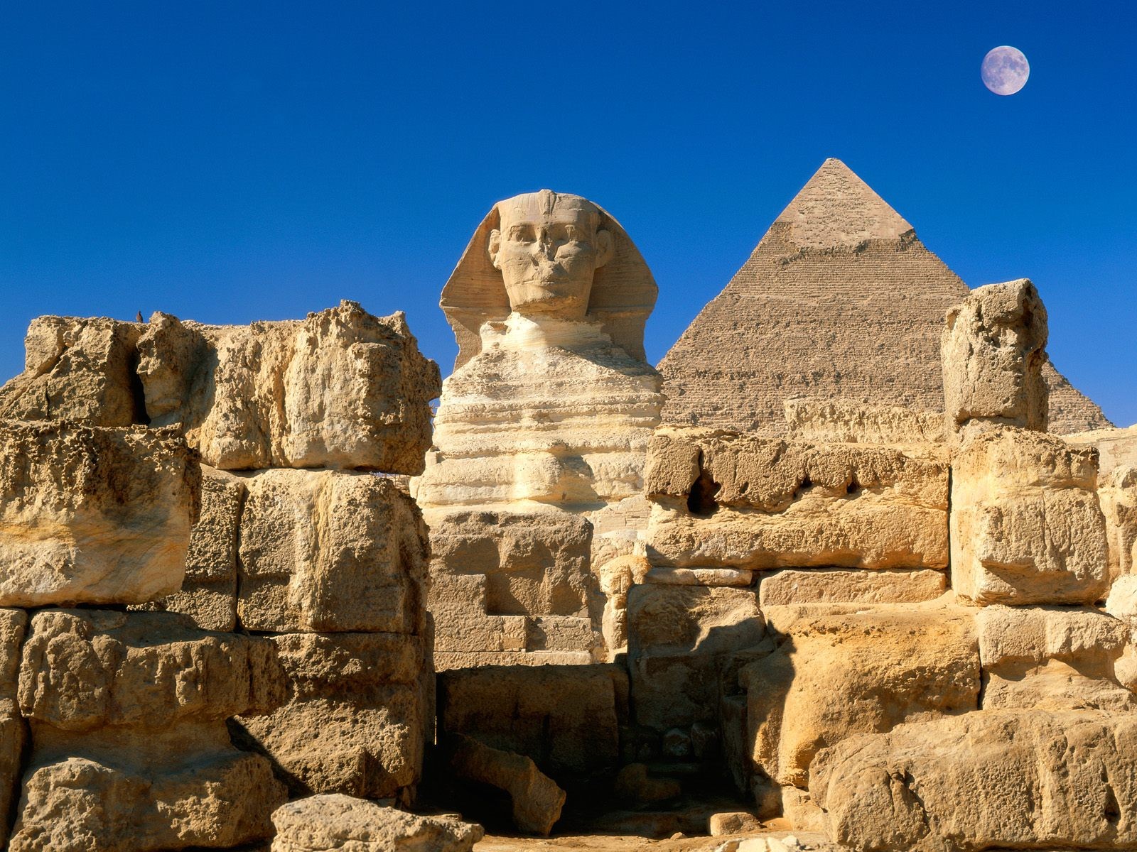 egypt, Sphinx, Giza, Pyramids Wallpaper