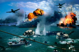 pearl harbor, Attack, Battles, Wars, Ww2, Wwll, Vehicles, Watercrafts, Ships, Boats, Oceansfire, Flames, Explosions, Airplanes, Aircrafts, Military, Cg, Digital art, Manipulations