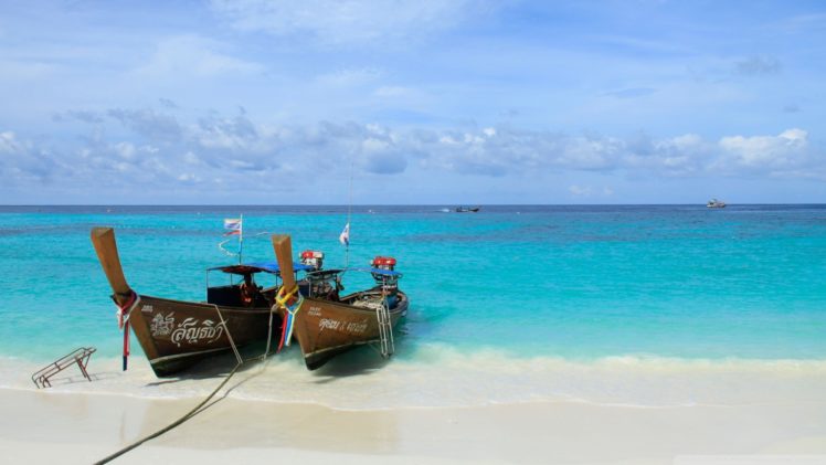 nature, Summer, Boats, Thailand, Time, Sea, Beaches HD Wallpaper Desktop Background