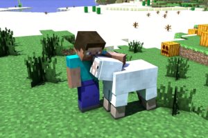 sheep, Steve, Minecraft, Cinema, 4d, Tapeta