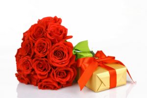 roses, Buds, Flower, Gift, Ribbon, Valentine