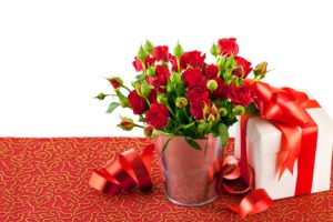 roses, Buds, Gift, Box, Bucket, Valentine