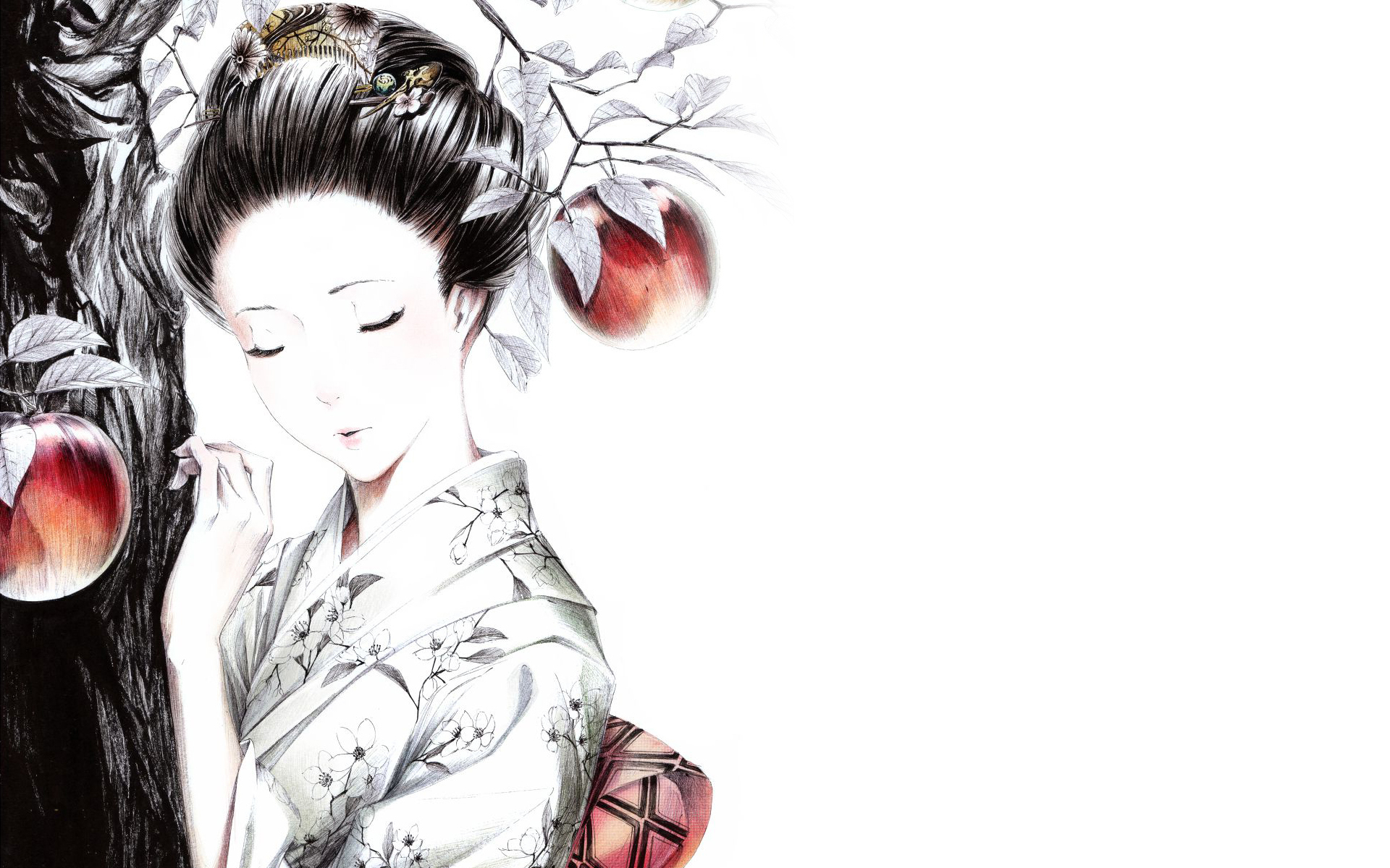 anime, Asian, Oriental, Artistic, Women, Females, Girls, Fantasy Wallpaper