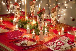 candles, Table, Decorations, Holidays