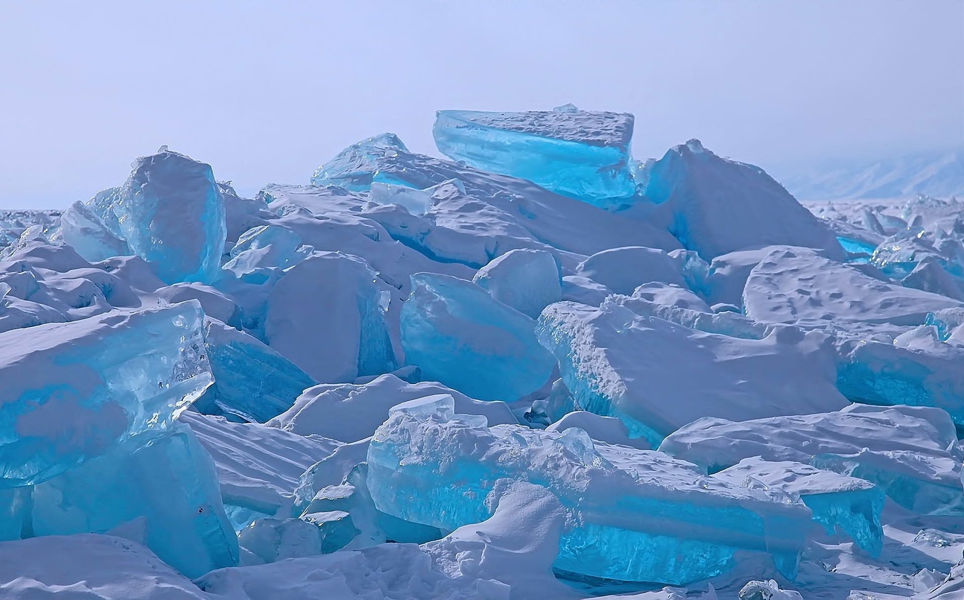 winter, Ice, Snow, Lake Wallpaper