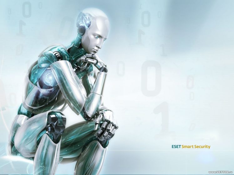 blue, Robots, Nod32, Eset HD Wallpaper Desktop Background