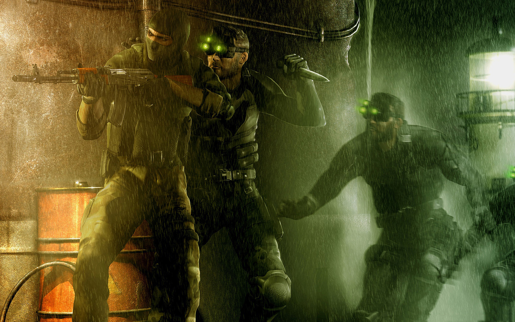 tom clancy, Splinter cell, Splinter, Cell, Military, Warriors, Soldiers, Weaponsgames, Video games Wallpaper