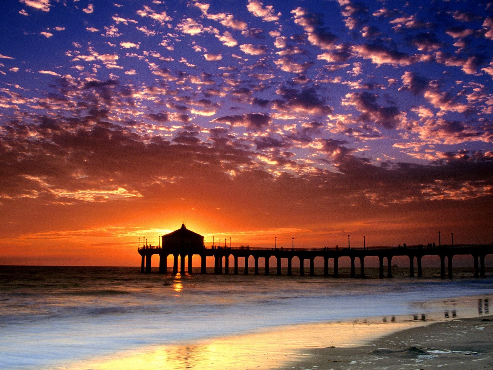 multicolor, California, Manhattan, Skyscapes, Beaches Wallpaper
