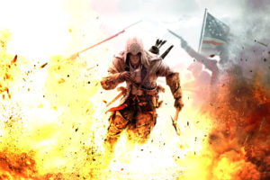 assassins creed, Assassins, Creed, Fantasy, Warriors, Soldiers, Fire, Flames, Explosions, Weapons, Swords