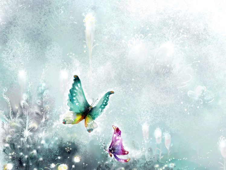 fantasy, Butterflies HD Wallpaper Desktop Background