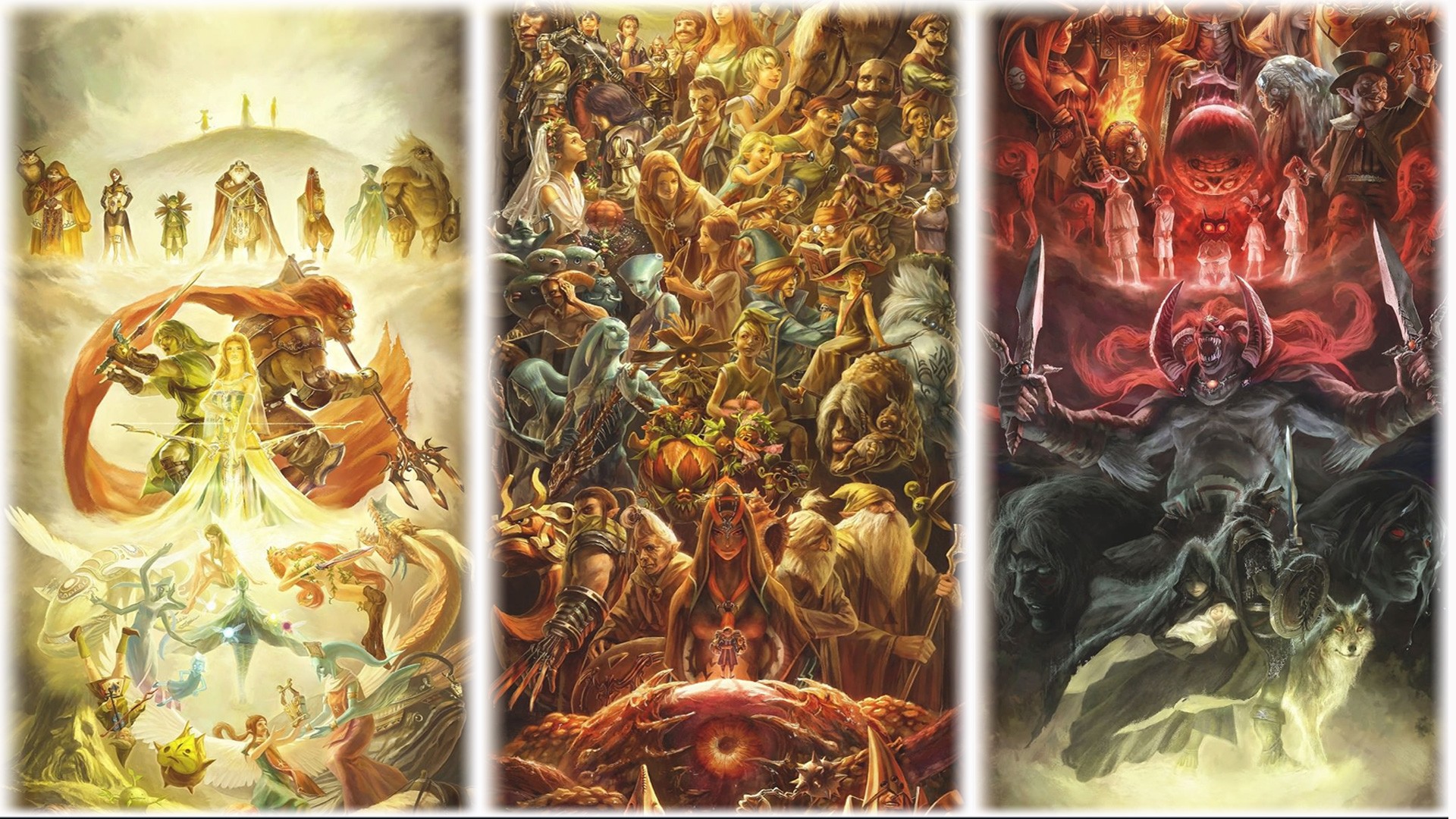 the, Legend, Of, Zelda, Artwork Wallpaper