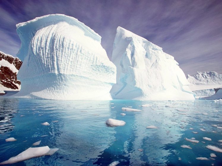 water, Nature, Frozen, Icebergs HD Wallpaper Desktop Background