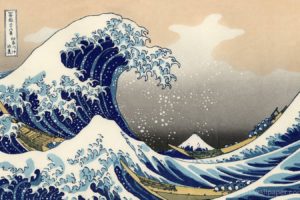 ocean, Artwork, The, Great, Wave, Off, Kanagawa, Katsushika, Hokusai, Thirty six, Views, Of, Mount, Fuji