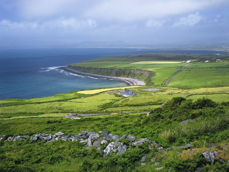 landscapes, Ireland, Bay, Beaches HD Wallpaper Desktop Background