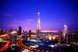sunset, Blue, Clouds, Cityscapes, Night, Lights, Dubai, Scenic, Skyscapes, Burj, Khalifa