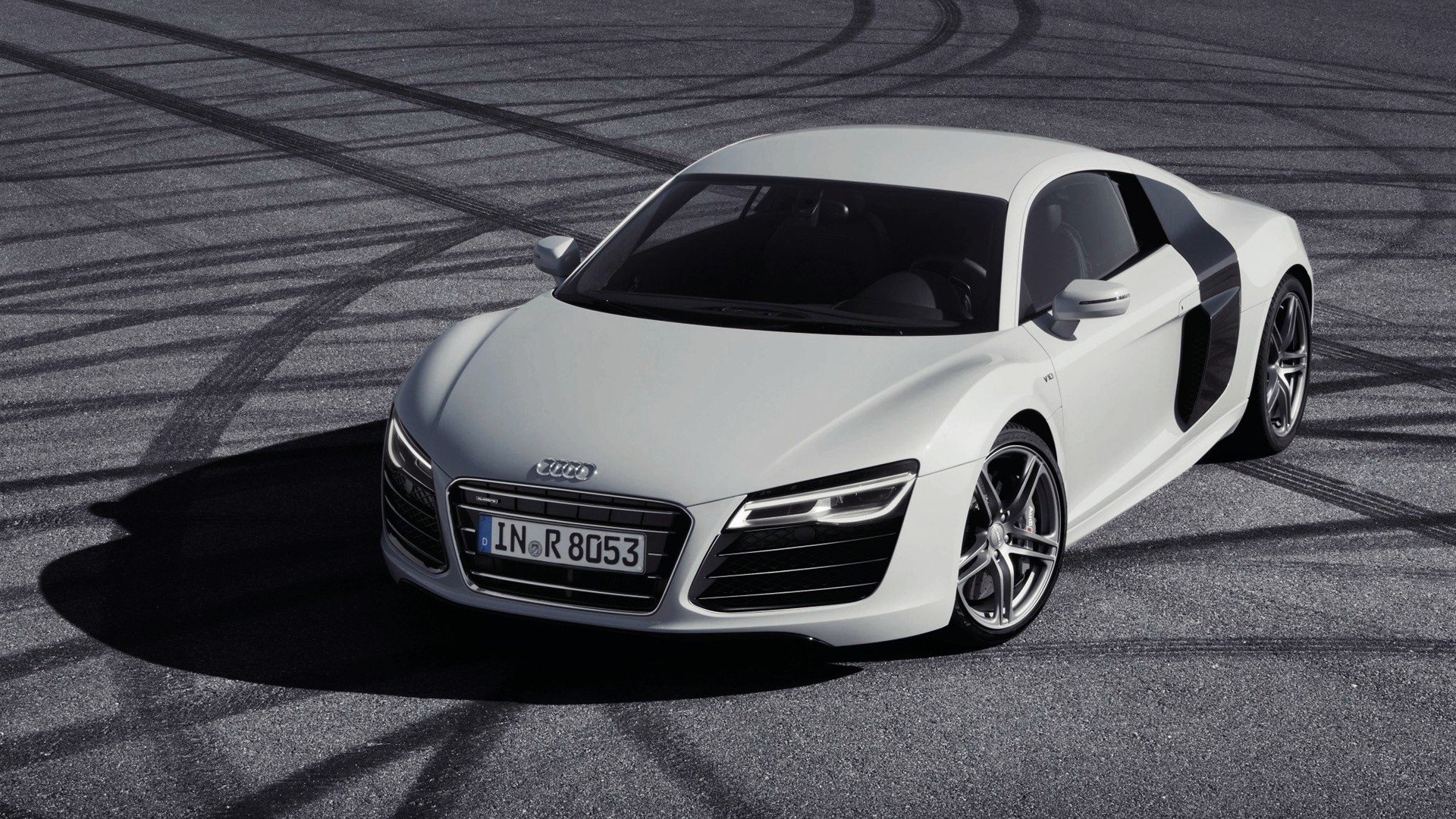 cars, Audi, Monochrome, Vehicles, Audi, R8 Wallpaper
