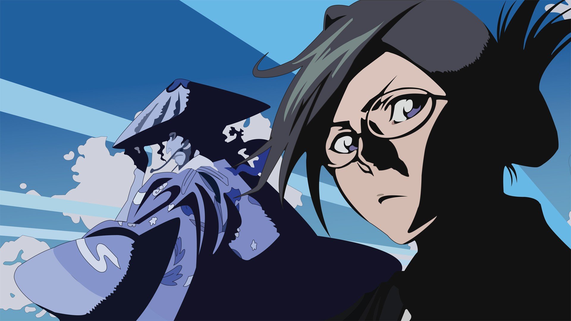 bleach, Vectors, Meganekko, Anime, Shunsui, Kyoraku, Girls, With, Glasses, Nanao, Ise Wallpaper