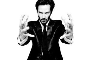 black, And, White, Suit, Hands, Men, Celebrity, Keanu, Reeves, Beard, Actors, White, Background