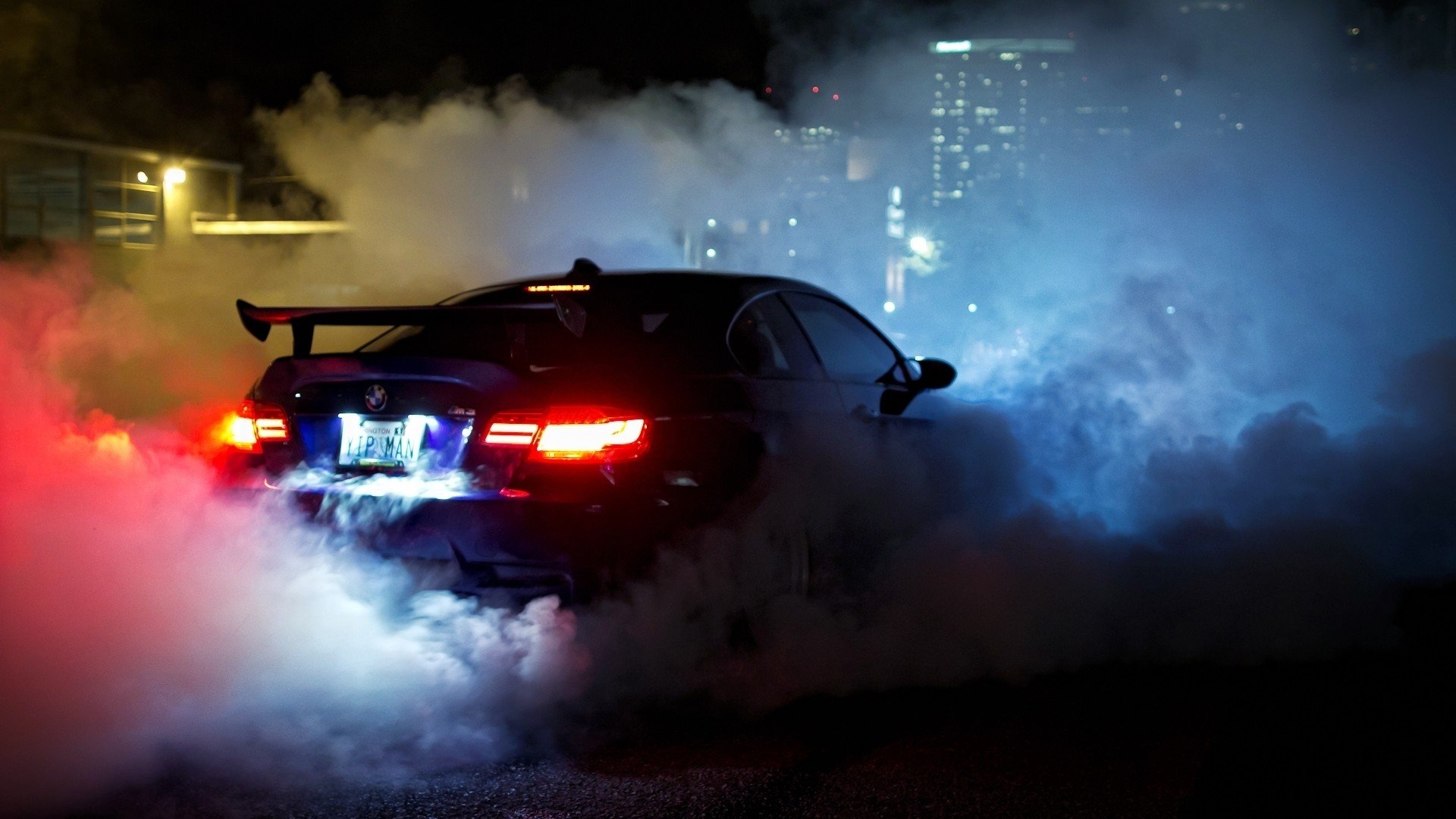232 Nice Manipulation wallpapers car in smoke for Wall poster in bedroom