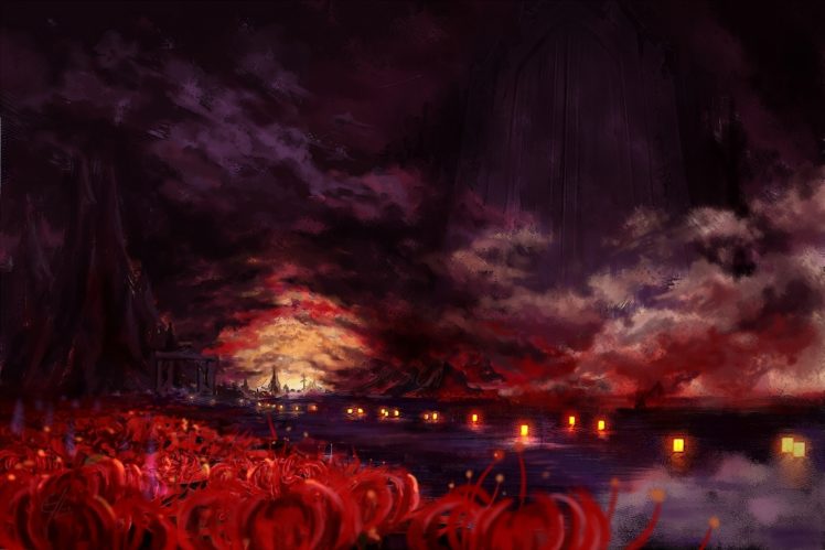 anime, Touhou, Landscapes, Colors, Artistic HD Wallpaper Desktop Background
