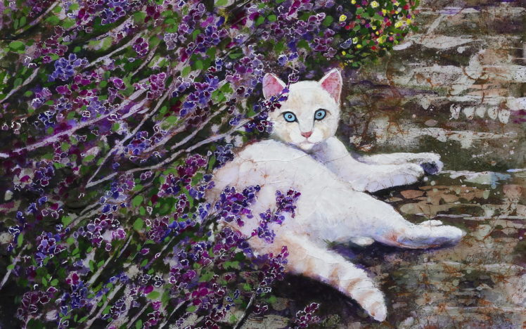 animals, Cats, Paintings, Artistic HD Wallpaper Desktop Background