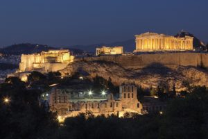 mountains, Cityscapes, Night, Greece, Historic, Athens, Acropolis, Parthenon, Cities