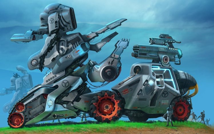 mech, Mecha, Robots, Vehicles, Sci fi, Futuristic, Weapons HD Wallpaper Desktop Background