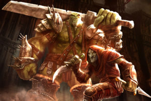 of orcs and men, Games, Video games, Fantasy, Monsters, Creatures, Orcs, Weapons, Swords, Knives, Warriors