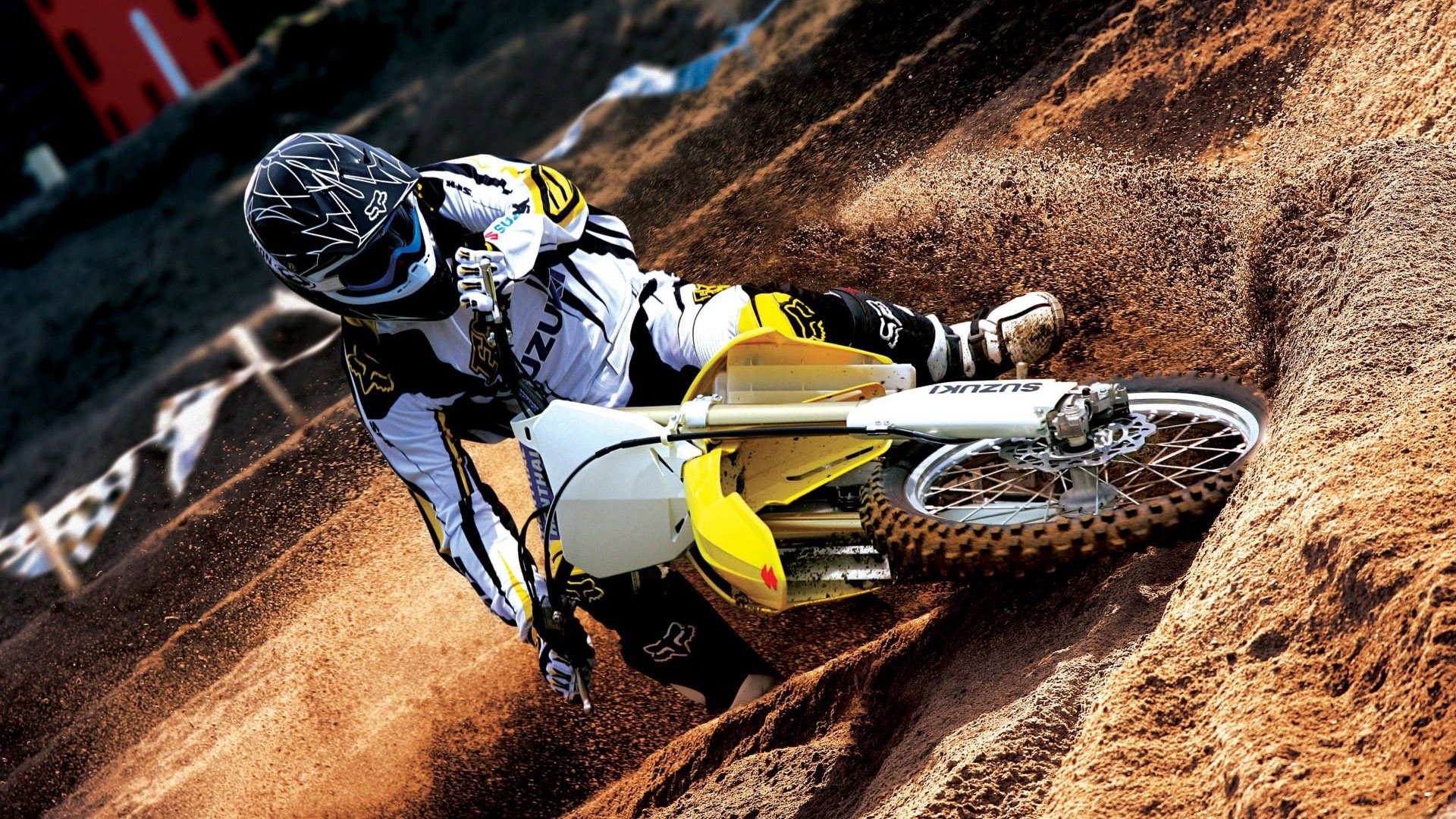 suzuki, Motocross, Vehicles, Motorbikes, Foxes Wallpaper