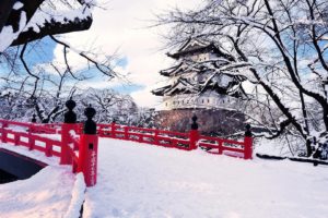 japan, Ice, Landscapes, Nature, Winter, Snow, Trees, Bridges