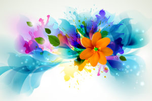 flowers, Colors, Abstract, Vector, Bright, Contrast