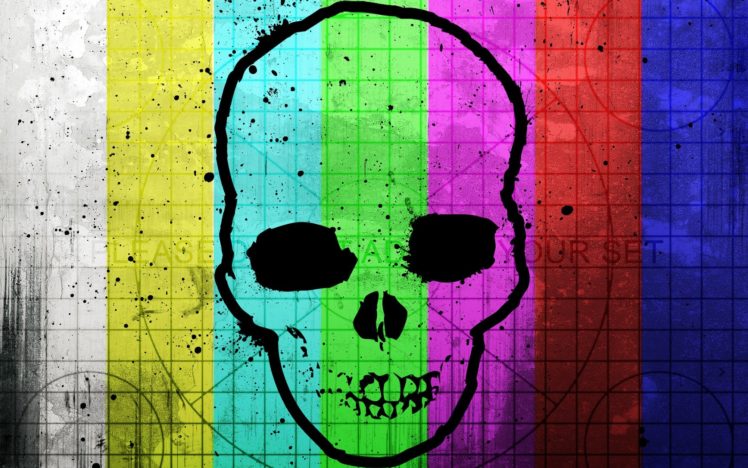 skulls, Multicolor, Test, Pattern, Alex, Cherry HD Wallpaper Desktop Background