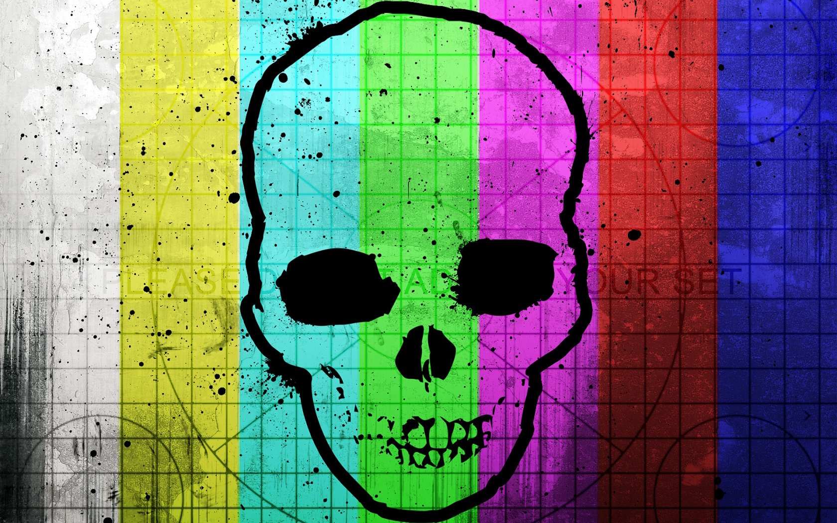 skulls, Multicolor, Test, Pattern, Alex, Cherry Wallpaper