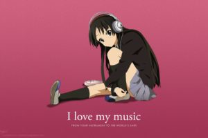 love, Music, K on , Akiyama, Mio, Anime, Anime, Girls