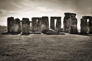 england, Stonehenge, Monochrome