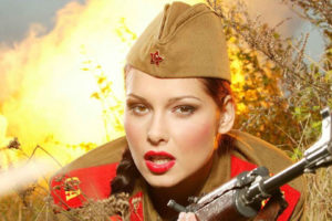 military, Russia, Russian, Weapons, Guns, Rifles, Ak, Ak 47, Ak47, Women, Females, Girls, Babes, Sensual, Faces, Lips, Eyes, Uniforms, Hat