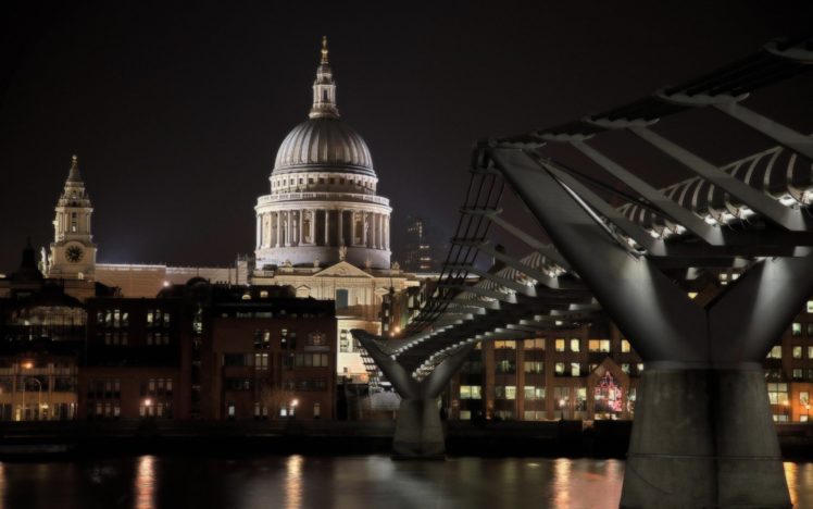 architecture, London, Buildings, Millenium, Bridge HD Wallpaper Desktop Background